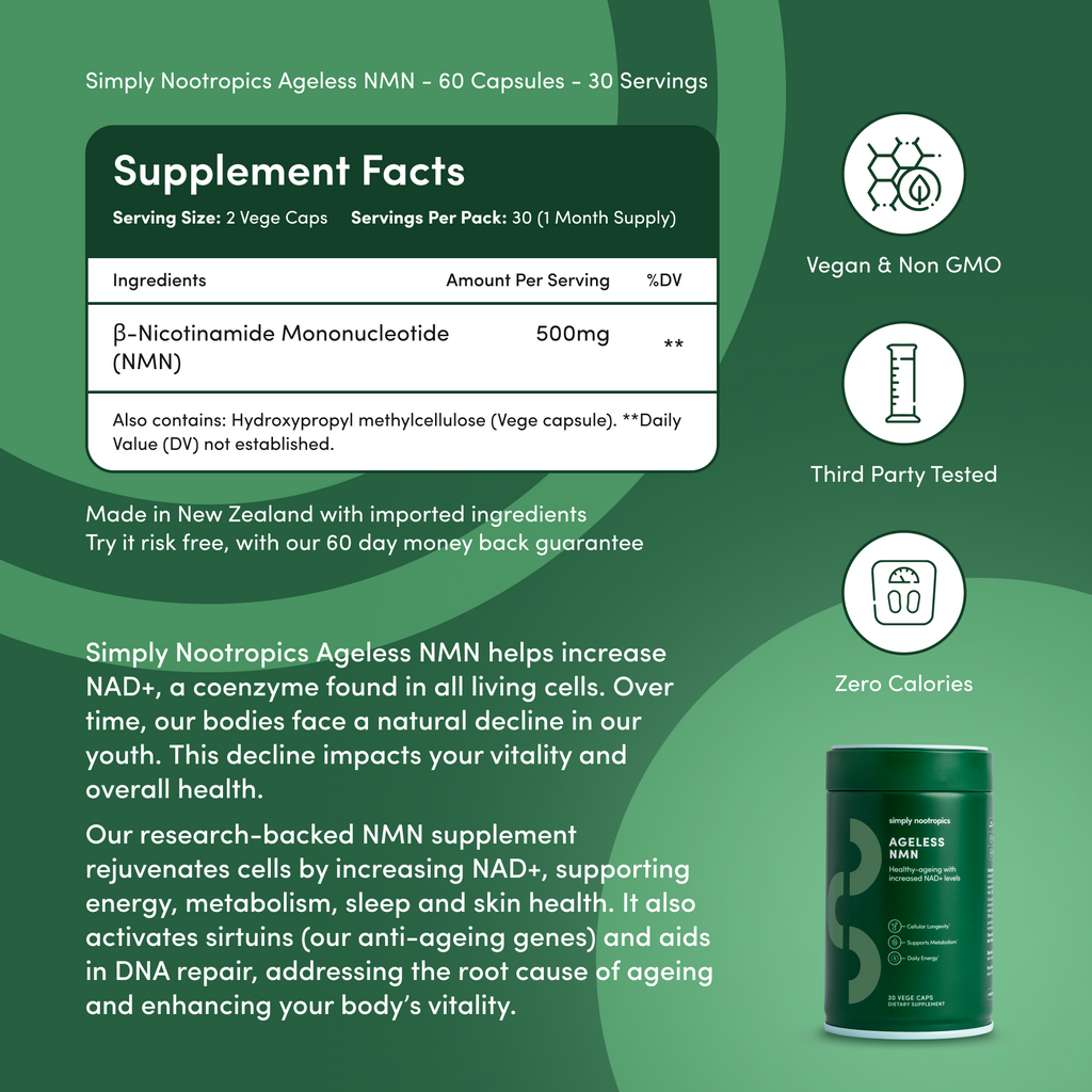 NMN - Healthy Aging Support - Pure NMN - Healthy Aging Support - Pure